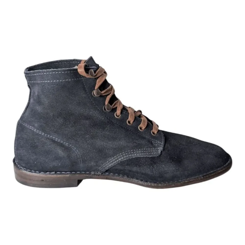 VINTAGE SHOE CO Jagger II Navy Blue Lace-Up Boot Size 11